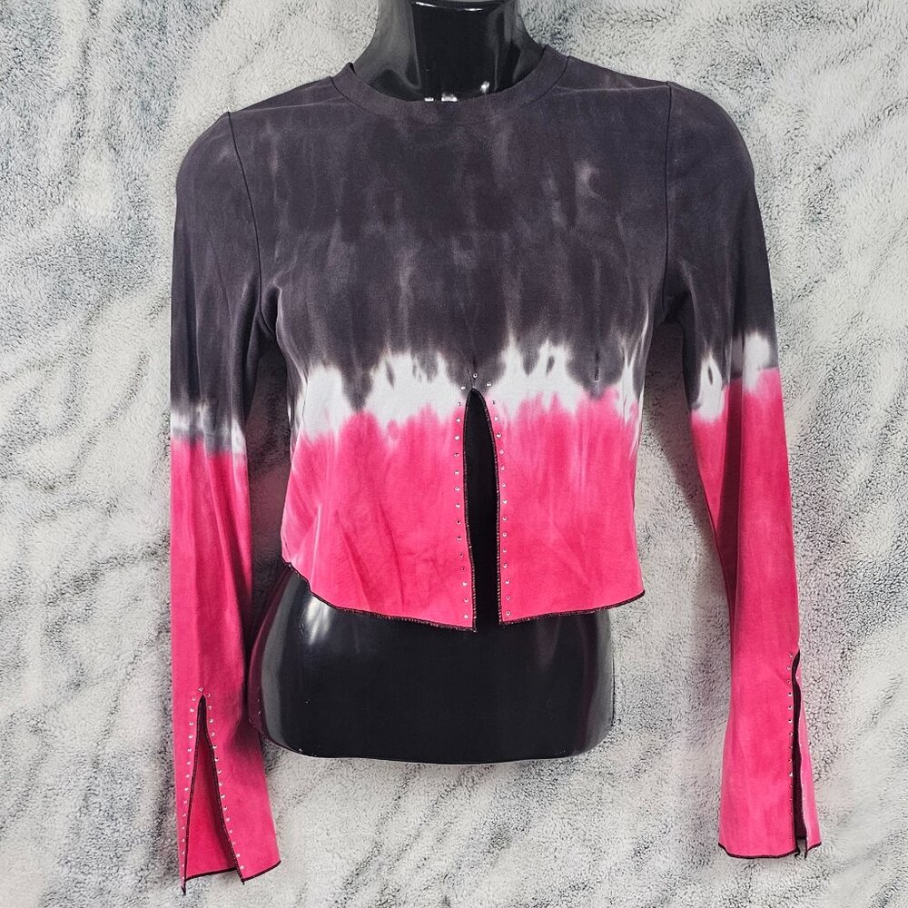 dELiA*s by Dolls Kill Small Tie Dye Crop Top w/ Rhinestones